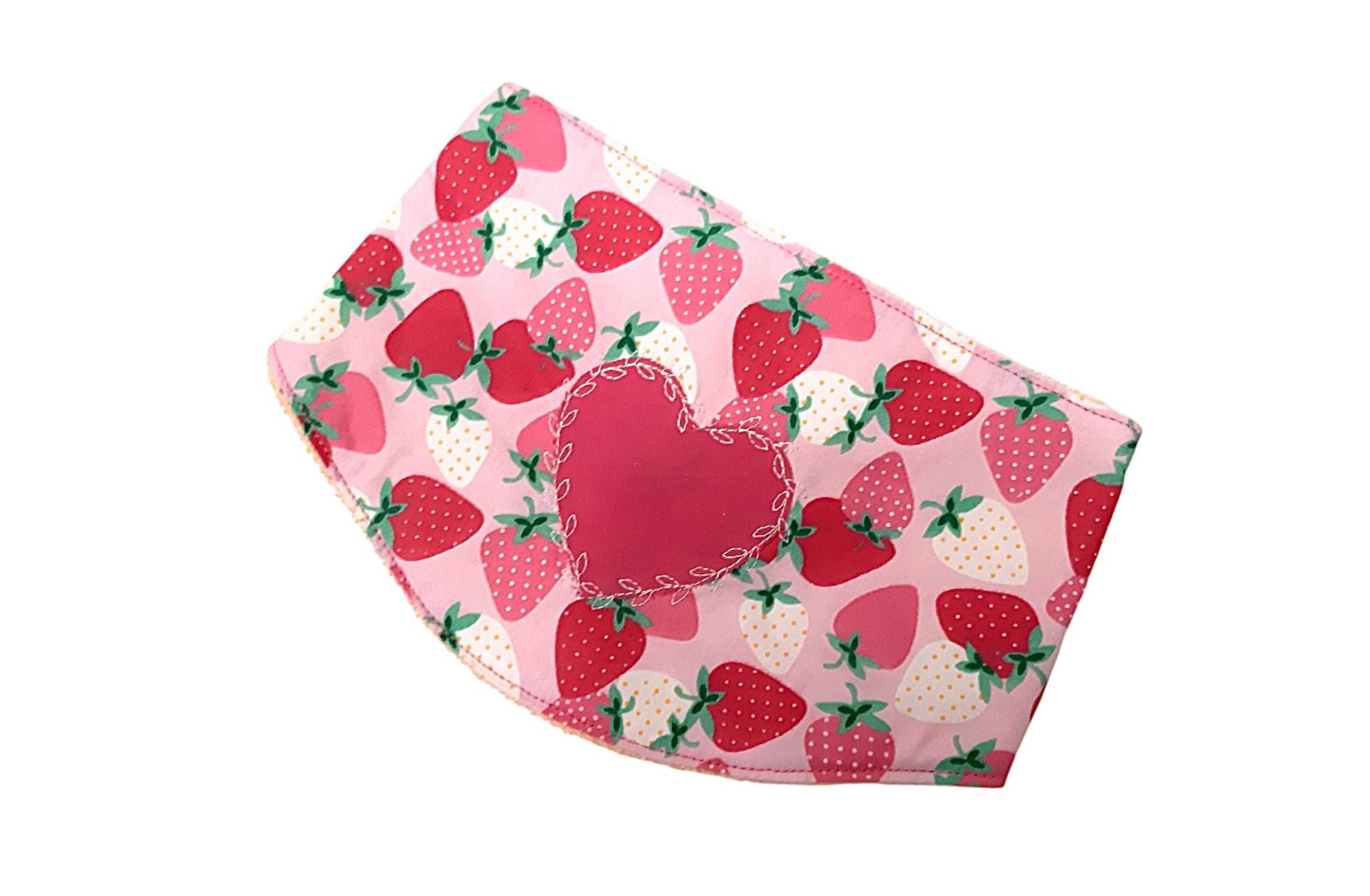 Baby - Und Kinderhalstuch Aus Baumwolle Frottee Mit Erdbeeren Motiv Baby - Und Kinderhalstuch Aus Baumwolle Frottee Mit Erdbeeren Motiv von Afrosteff