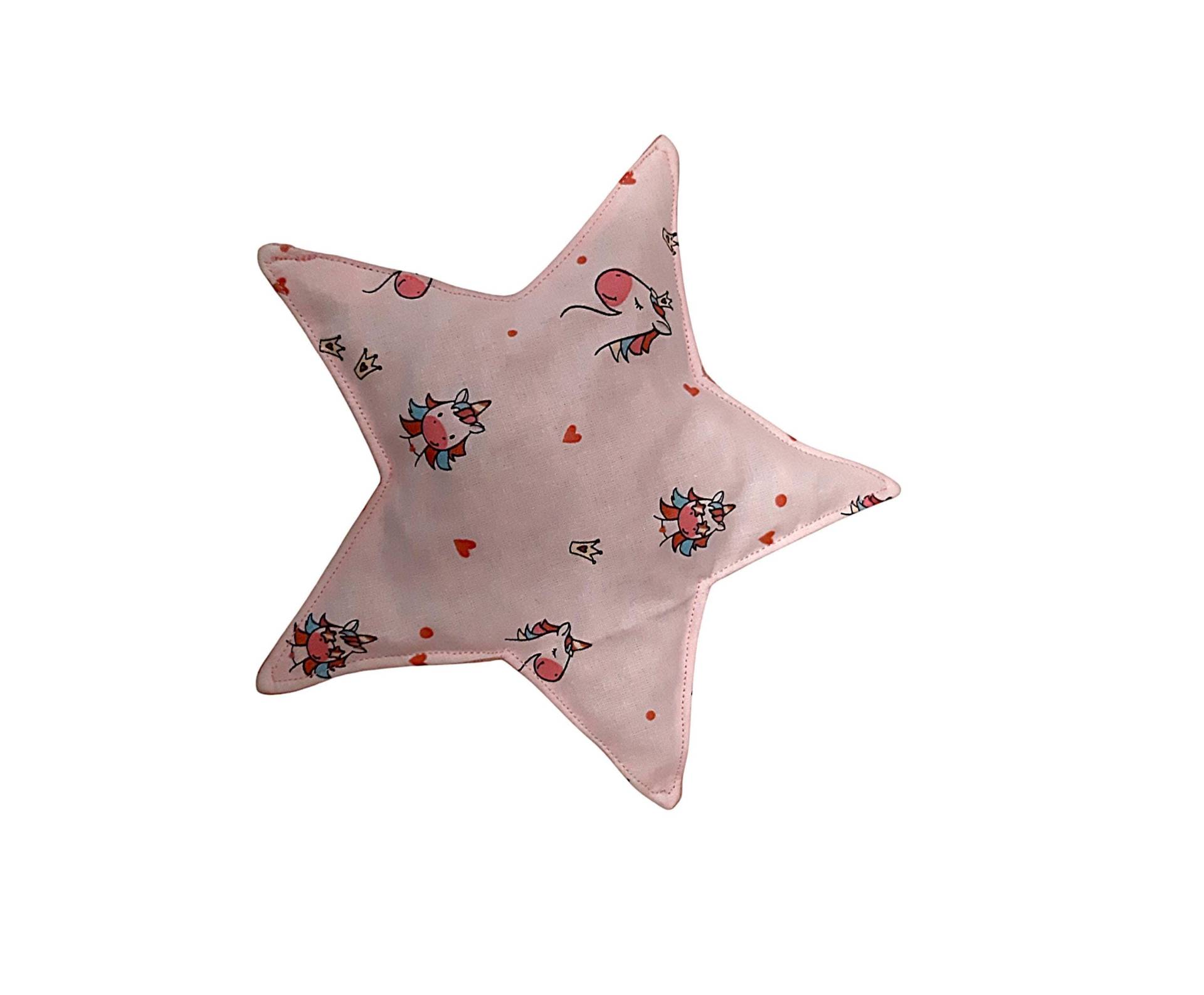 Kuschel Kirschkernkissen in Sternform, Wärmekissen Mit Einhorn Motiv Kuschel Kirschkernkissen in Sternform, Wärmekissen Mit Einhorn Motiv von Afrosteff