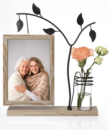 Afuly Bilderrahmen 13x18 Holz Doppelglas Fotorahmen Braun Rustikal Vintage mit Vase und Metall Baum für 2 Fotos Familie Freund Fotogeschenke Geburtstag Festival Geschenke für Mama Oma Afuly Bilderrahmen 13x18 Holz Doppelglas Fotorahmen Braun Rustikal Vintage mit Vase und Metall Baum für 2 Fotos Familie Freund Fotogeschenke Geburtstag Festival Geschenke für Mama Oma von Afuly