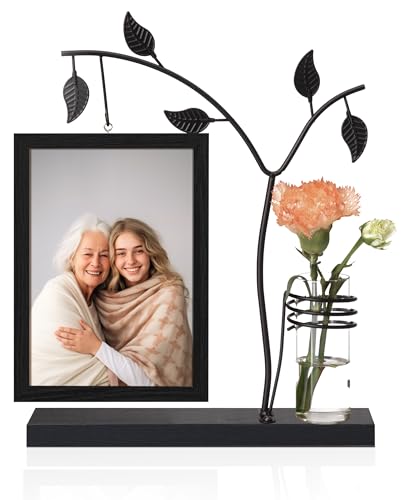 Afuly Bilderrahmen 13x18 Holz Doppelglas Schwarz Modern Fotorahmen mit Vase und Metall Baum für 2 Fotos Familie Freund Geburtstag Festival Geschenke für Mama Oma Afuly Bilderrahmen 13x18 Holz Doppelglas Schwarz Modern Fotorahmen mit Vase und Metall Baum für 2 Fotos Familie Freund Geburtstag Festival Geschenke für Mama Oma von Afuly