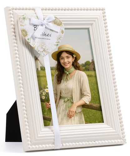 Afuly Bilderrahmen 13x18 Weiß Rustikal Fotorahmen Perlen Mit Holz Picture Frame Desk Hanging Wand Muttertag Hochzeit Geburstage Geschenke Dispaly Für Eltern Familie Freund Couple Afuly Bilderrahmen 13x18 Weiß Rustikal Fotorahmen Perlen Mit Holz Picture Frame Desk Hanging Wand Muttertag Hochzeit Geburstage Geschenke Dispaly Für Eltern Familie Freund Couple von Afuly