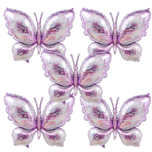 5pcs 40inch Purple Butterfly Balloons for Butterfly Themed Party Gender Reveal Wedding Birthday Baby Shower Party Decoration 5pcs 40inch Purple Butterfly Balloons for Butterfly Themed Party Gender Reveal Wedding Birthday Baby Shower Party Decoration von Afuntuo