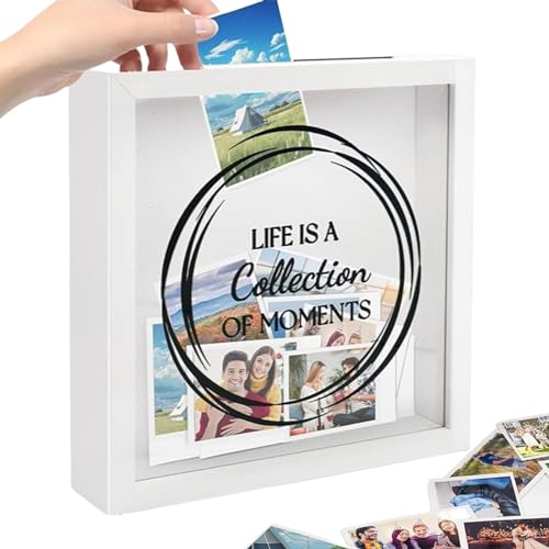 Afurl Adventure Archive Box, 20×20cm Bilderrahmen, Reise Abenteuer Archivbox, Reisebox für Erinnerungen, Tickets Shadow Box mit Slot, Reise Box Afurl Adventure Archive Box, 20×20cm Bilderrahmen, Reise Abenteuer Archivbox, Reisebox für Erinnerungen, Tickets Shadow Box mit Slot, Reise Box von Afurl