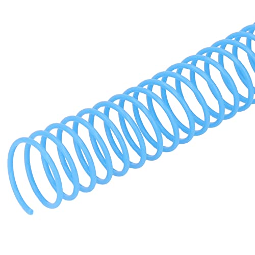 10 Stück Kunststoff-Spiralbindespulen, Spiralbindespule, großes Fassungsvermögen, Rückenkamm, 31 mm Innendurchmesser, 30 Löcher, Set-Set für Studenten und Kollegen (Blau) von Agatige