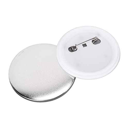 100 Stück DIY Badge Reel Maker Kit, Abzeichen Pin Werkzeug mit Kunststoffbasis für Weihnachten Geburtstagsgeschenke(58MM) von Agatige