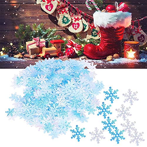 1000 Stück Schneeflocke Konfetti, weiß & blau künstliche Schneeflocke funkeln für Eiskönigin Dekoration, Weihnachten Winter Frozen Party, Hochzeit, Geburtstag 1000 Stück Schneeflocke Konfetti, weiß & blau künstliche Schneeflocke funkeln für Eiskönigin Dekoration, Weihnachten Winter Frozen Party, Hochzeit, Geburtstag von Agatige