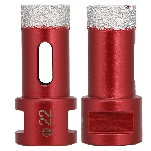 2pcs Diamond Loch Säge Bits M14 Weibchen Faden, Winkelmühle Bohrer für Marmorfliesen Stein Keramik Schneidwerkzeug für schnell glatte Öffnungen Holzbearbeitung Mauerwerk (22 mm) von Agatige
