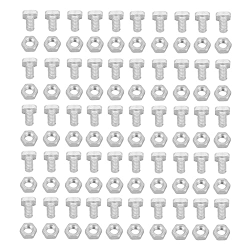 50pcs Gewächshausmuttern, Aluminium Treibhausbolzen Muttern Set Repair Kit Teile Ersatzschrauben Zubehör Set für das Gebäude und Reparatur von Garten 50pcs Gewächshausmuttern, Aluminium Treibhausbolzen Muttern Set Repair Kit Teile Ersatzschrauben Zubehör Set für das Gebäude und Reparatur von Garten von Agatige