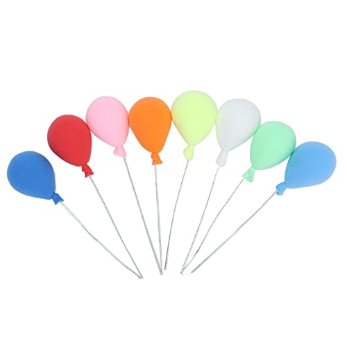 8 Stück Puppenhaus-Luftballons, 1:12, Bunte Schaumstoff-Garten-Bonsai-Miniatur-Luftballons, Mini-Luftballons, Bonsai, dekoratives Zubehör, Kinderspielzeug, Dekoration für Puppenhaus-Party von Agatige
