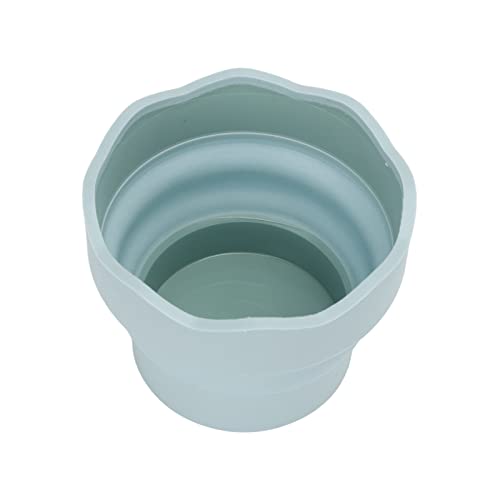 Agatige Painting Brush Washing Bucket, Portable Folding Reusable Paint Brush Cleaner Rinse Cup Holder Art Supplies Tool for Painting (Blue) von Agatige
