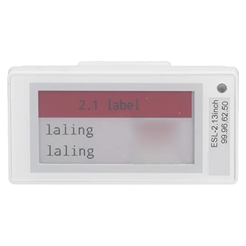 Elektronisches Regaletikett, 2,1-Zoll-TFT-Bildschirm, Bluetooth-Verbindung, Preisschildmodul, Tragbares ESL-Digital-Preisschild-Etikett, Regaletikettenhalter Für Einzelhandel, Lebensmittelgeschäft von Agatige