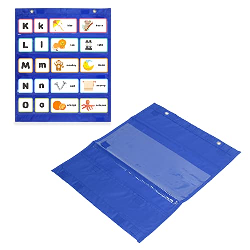 Magnetisches Taschen diagramm, 5 Zeilen Klare Taschen Klassen plan Chore Chart für Heim aktivitäten Klassen demonstrationen (Blau) von Agatige