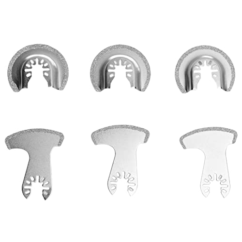 Oszillierende Klingen, 6-teilig, Diamantsegment-Oszillierungsklingen, Holzbearbeitung, Hartmetall, multifunktionales Sägeblatt-Set, universelle Multitool-Klingen für das Schneiden Oszillierende Klingen, 6-teilig, Diamantsegment-Oszillierungsklingen, Holzbearbeitung, Hartmetall, multifunktionales Sägeblatt-Set, universelle Multitool-Klingen für das Schneiden von Agatige