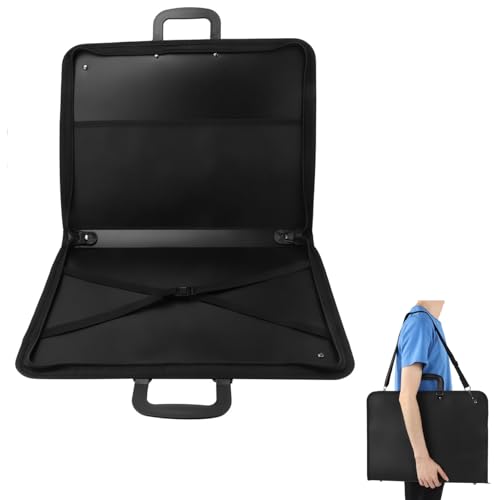 PVC A3 Painting Plate Bag, Portable Drawing Sketch Board Storage Case Water proof Document Carry File Folder for Artists Architects Students (Black) von Agatige