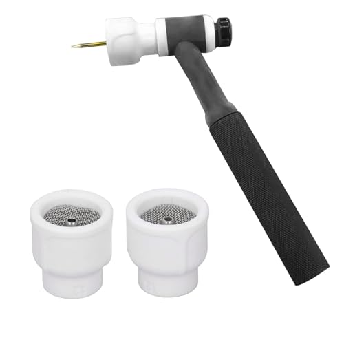 WIG Gaslinsen-Kit, Elektrodenhalter Anschluss Schweißzubehör-Set, 2 Stück WIG-Schweißbecher, Schweißbrenner-Zubehör, WIG-Schweißbrennerbecher, Weiße Keramik, Schweißbrennerbecher WIG Gaslinsen-Kit, Elektrodenhalter Anschluss Schweißzubehör-Set, 2 Stück WIG-Schweißbecher, Schweißbrenner-Zubehör, WIG-Schweißbrennerbecher, Weiße Keramik, Schweißbrennerbecher von Agatige
