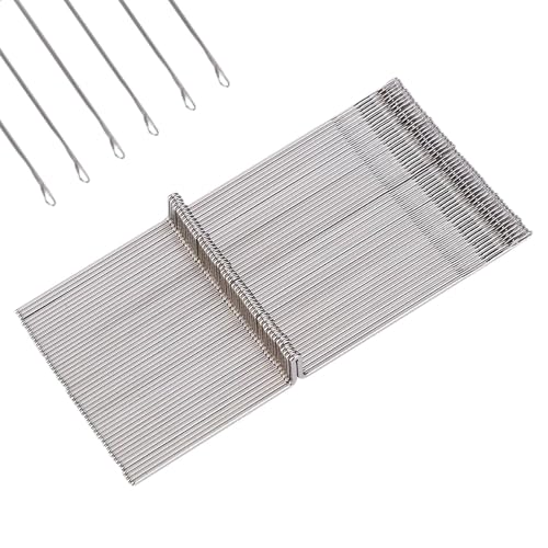 Stahl Strickmaschine Nadeln Set, Strickmaschinennadeln aus Stahl, 50 Stück Stahl Strickmaschinennadel, DIY Nähwerkzeug Zubehör passend Strickmaschine Nadel Stahl Nadeln Set für Srp325, Srp50, Srp60 von Agatige