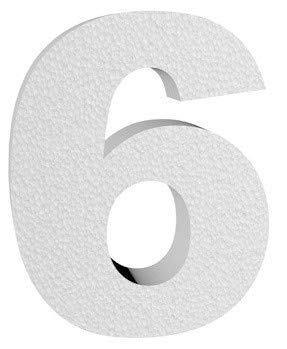 Anzahl 6 (sei) 3D Polystyrol (25 cm Höhe) 4 cm Stärke - für Schilder und Schreiben von Agendepoint.it