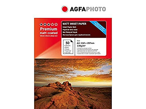 AgfaPhoto AP13050A4M Tintenstrahl-Papier A4 50 Blatt 130gr matt von AgfaPhoto