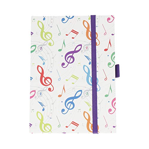 Notizbuch Violinschlüssel bunt A6 - Schönes Geschenk für Musiker Notizbuch Violinschlüssel bunt A6 - Schönes Geschenk für Musiker von Agifty