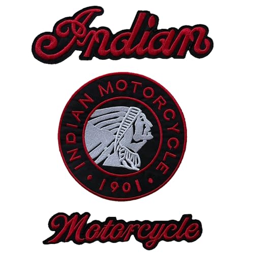 Agile Dragon Red Indian Biker 3pcs Set Embroidered Patch to Iron on/Sew on for Jacket/Vest Motorcycle Agile Dragon Red Indian Biker 3pcs Set Embroidered Patch to Iron on/Sew on for Jacket/Vest Motorcycle von Agile Dragon