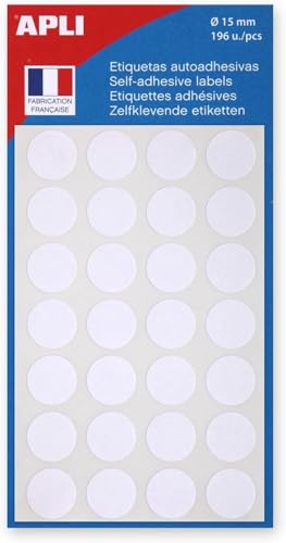 agipa 111840 Markierungspunkte, Durchmesser: 15 mm, rund, weiß agipa 111840 Markierungspunkte, Durchmesser: 15 mm, rund, weiß von APLI