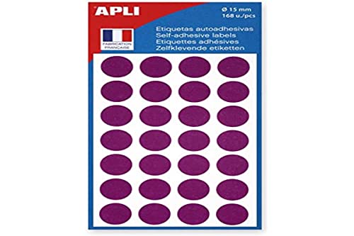 agipa 111846 Markierungspunkte, Durchmesser: 15 mm, rund, violett von APLI
