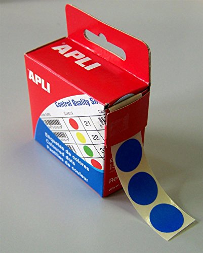 agipa 115008 Markierungspunkte, Durchmesser: 15 mm, rund, blau von Agipa