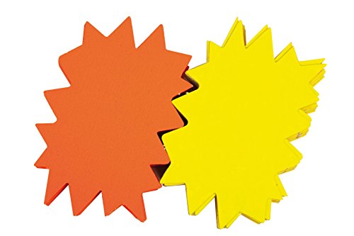 agipa 13925 Signal-Etiketten "Stern", gelb/orange, 160 x 240 mm von Agipa