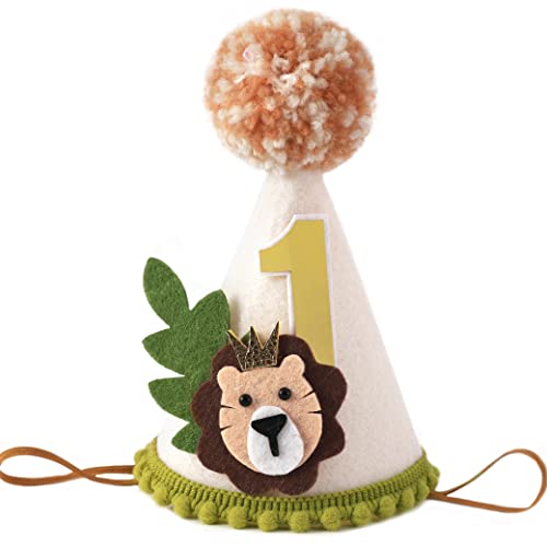 Krone zum ersten Geburtstag mit Löwenmotiv – Wild One Dschungel-Safari-Dekoration für Jungen Krone zum ersten Geburtstag mit Löwenmotiv – Wild One Dschungel-Safari-Dekoration für Jungen von Agkvw