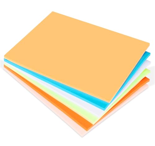 6 Pack Extra Große Haftnotizen,203 x 152mm XXL Selbstklebend Klebezettel 6 Harmonische Pastellfarben,Sticky Notes Groß für Whiteboard,Checkliste,Werkstätten,Moderationskarten,50 Blatt/Block von Agoer