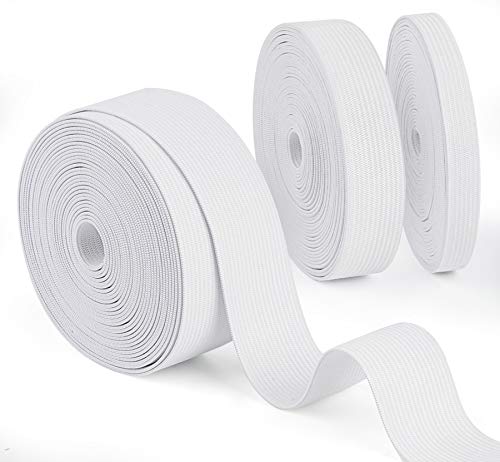 Agoer Gummiband Weiß 10mm 20mm 30mm Breit, 3 Stück Breites Gummiband Nähen Elastisches Band zum Nähen und Haushalt DIY Handwerk, 15 m Gummilitze Agoer Gummiband Weiß 10mm 20mm 30mm Breit, 3 Stück Breites Gummiband Nähen Elastisches Band zum Nähen und Haushalt DIY Handwerk, 15 m Gummilitze von Agoer