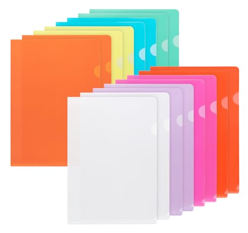 Agoer Klarsichthüllen A4 Seitlich Offen, 16 Stück Aktenhülle A4 Farbig 8 Farben, Sichthüllen Folien A4 Glasklar für Aufbewahrung von Papier, Dokumenten Mappen Ordner für Büro Schule Agoer Klarsichthüllen A4 Seitlich Offen, 16 Stück Aktenhülle A4 Farbig 8 Farben, Sichthüllen Folien A4 Glasklar für Aufbewahrung von Papier, Dokumenten Mappen Ordner für Büro Schule von Agoer