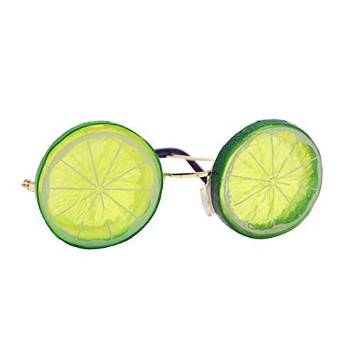 Agoky Unisex Zitronen Brille Lustig Partybrille Fotografie Zubehör Hochzeit Party Modisches Accessoire Grün One Size von Agoky