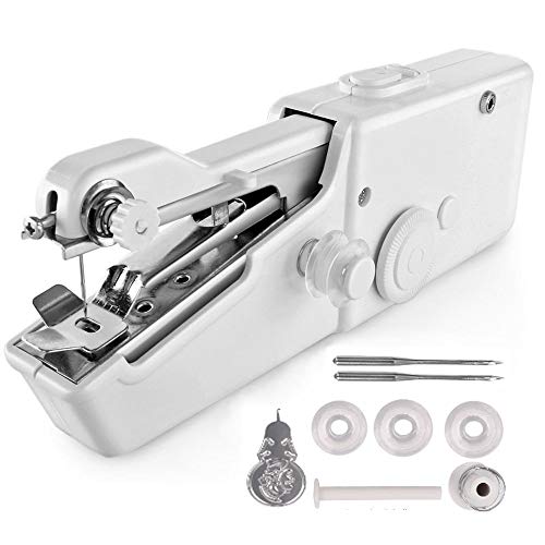 Agolaty Máquina de Coser portátil Con Correa Blanca Tragbare Gurt-Nähmaschine, Andere, weiß, Pequeño Agolaty Máquina de Coser portátil Con Correa Blanca Tragbare Gurt-Nähmaschine, Andere, weiß, Pequeño von Agolaty