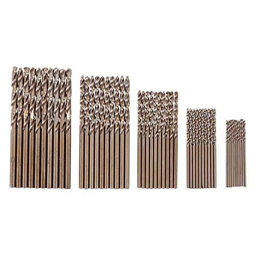 Drillforce M35 Bohrer-Set aus Kobalt, HSS-Co-Bohrer Set 1 – 3 mm, zum Bohren auf gehärtetem Stahl und Edelstahl, 50-teilig Drillforce M35 Bohrer-Set aus Kobalt, HSS-Co-Bohrer Set 1 – 3 mm, zum Bohren auf gehärtetem Stahl und Edelstahl, 50-teilig von Agona