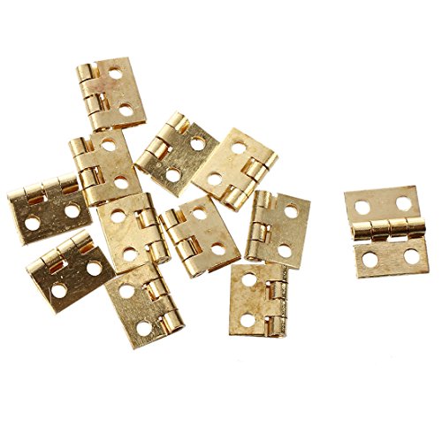 Mini-Scharniere für 1/12 Schrank, Miniatur-Puppenhäuser, Gold, 12 Stück Mini-Scharniere für 1/12 Schrank, Miniatur-Puppenhäuser, Gold, 12 Stück von Agona