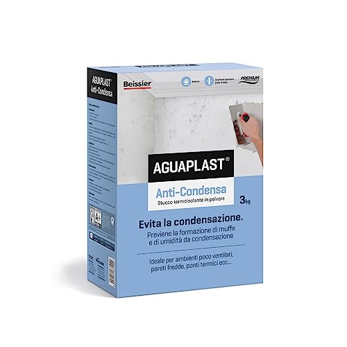 Aguaplast Antikondensierender Spachtelmasse, wärmeisolierend, für Schimmel- und Kondensationsprobleme, 3 kg von Aguaplast