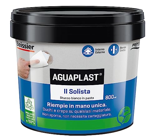 Aguaplast Der Solista leichte Spachtelmasse zum Füllen von Rissen und Löchern in einer Hand ohne Rückzug, schnelle Trocknung 800 ml von Aguaplast