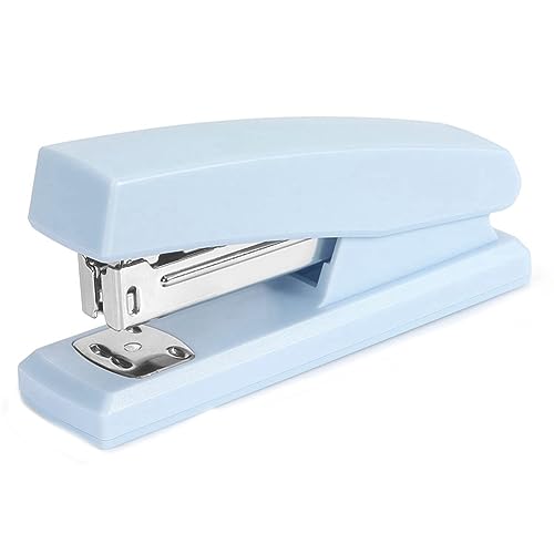 Agwuoetr 1 Stück Hefter, Bürohefter für Den Schreibtisch, Tragbar, Langlebig, Bürobedarf (Blau) von Agwuoetr