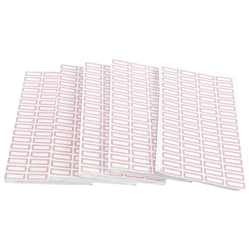 Agwuoetr 15 Blatt Selbstklebende Aufkleber Namensetiketten-Set (Dauerhaft Haftend und Langlebig, Beschriftbare Mini-Etiketten für Stifte) von Agwuoetr