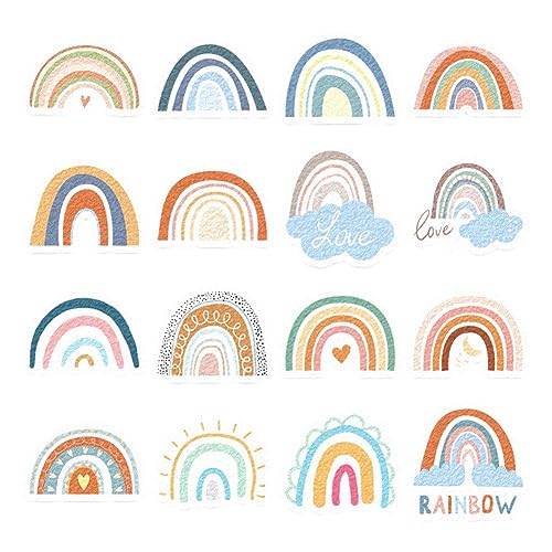 Agwuoetr 16-Teilige Beruhigende Aufkleber im Regenbogenstil für Sensorische Angstzustände und Artikel Zur Linderung Von Stressangst von Agwuoetr
