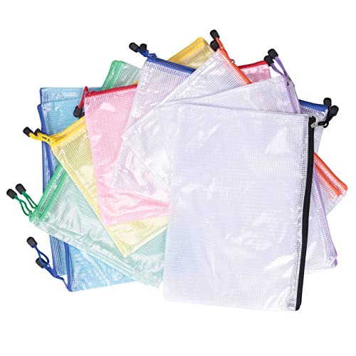 Agwuoetr 16-Teilige Mesh-ReißVerschlusstasche-Dokumententasche, Wasserdichte Ordner mit ReißVerschluss, A4-Format, für SchulbüRobedarf, Reisetaschen Agwuoetr 16-Teilige Mesh-ReißVerschlusstasche-Dokumententasche, Wasserdichte Ordner mit ReißVerschluss, A4-Format, für SchulbüRobedarf, Reisetaschen von Agwuoetr