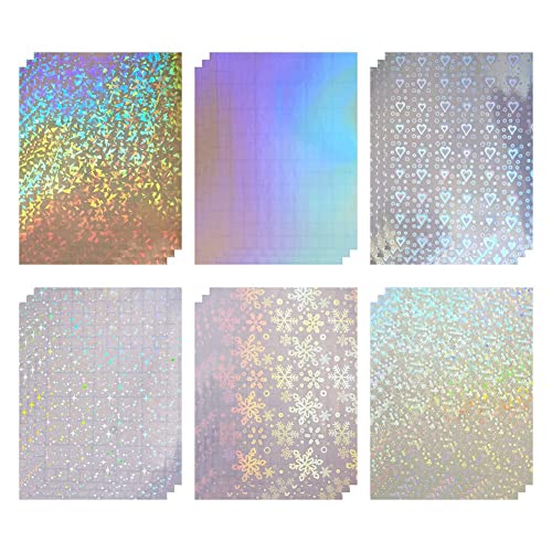 Agwuoetr 18 Stück Holografische Aufkleber, Selbstklebende Transparente Folie, Abdeckfolie, Geeignet für Agwuoetr 18 Stück Holografische Aufkleber, Selbstklebende Transparente Folie, Abdeckfolie, Geeignet für von Agwuoetr