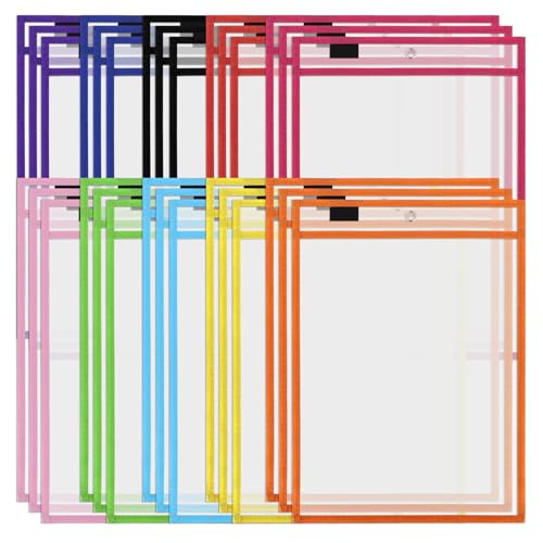 Agwuoetr 30 Packung Trocken LöSchen PVC Transparenter, GenäHter Trocken LöSchen Akten Beutel Wieder Verwendbarer Trocken LöSchen Beutel Agwuoetr 30 Packung Trocken LöSchen PVC Transparenter, GenäHter Trocken LöSchen Akten Beutel Wieder Verwendbarer Trocken LöSchen Beutel von Agwuoetr