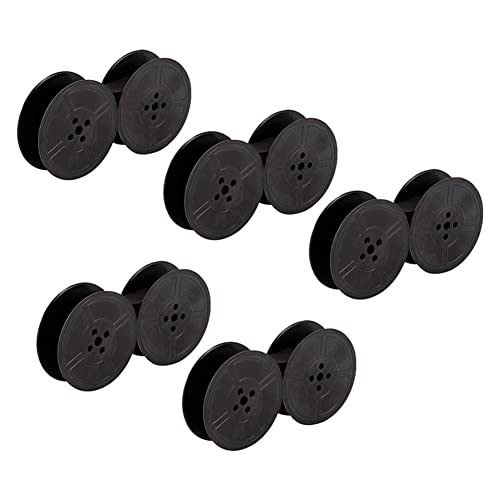 Agwuoetr 5-Teiliges Doppelspulen-Schreibmaschinenband Doppelspulen-Ersatzpaket für Die Meisten Schreibmaschinen, Schwarz Agwuoetr 5-Teiliges Doppelspulen-Schreibmaschinenband Doppelspulen-Ersatzpaket für Die Meisten Schreibmaschinen, Schwarz von Agwuoetr