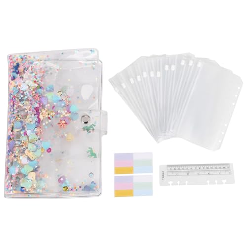 Agwuoetr A6 Binder,Budget Binder,Verwendet für Budgetierung,Budgetplanung Notizblock,Geldumschlag Binder,Rosa mit Budgetumschlag von Agwuoetr