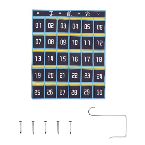 Agwuoetr Klassen Organizer mit Nummeriertem Plan für Handys Rechner Halter (30, Blaue) von Agwuoetr