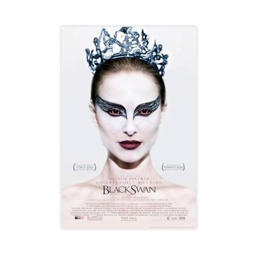 AhCor Filmposter "Black Swan" (16), Leinwand, Schlafzimmer, Dekoration, Sport, Landschaft, Büro, Raumdekoration, Geschenk, ungerahmt, 20 x 30 cm von AhCor