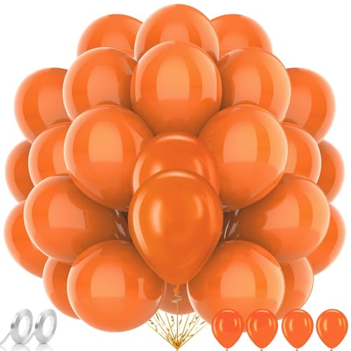 AhfuLife 100 Stück Orange Luftballons Geburtstag, Helium Luftballons Orange, Ballon Premium Girlande für Faschings, Klassenzimmer, Hochzeit, Garten, Halloween, Abschlussball Deko AhfuLife 100 Stück Orange Luftballons Geburtstag, Helium Luftballons Orange, Ballon Premium Girlande für Faschings, Klassenzimmer, Hochzeit, Garten, Halloween, Abschlussball Deko von AhfuLife