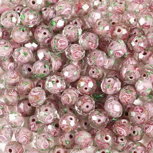 Glasperlen zum Markieren von Schmuck, 10 mm, mit gepressten Blumen, Rosenblättern, Kunst und Handwerk, DIY für Taschen, Charms, Handtaschen, Schlüsselanhänger, Damen, niedliche Halsketten, Armbänder Glasperlen zum Markieren von Schmuck, 10 mm, mit gepressten Blumen, Rosenblättern, Kunst und Handwerk, DIY für Taschen, Charms, Handtaschen, Schlüsselanhänger, Damen, niedliche Halsketten, Armbänder von Ahouws